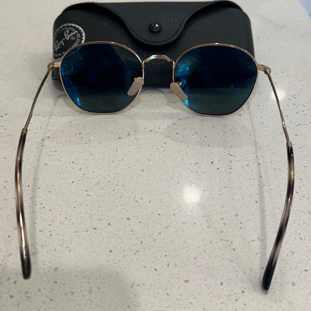 Ray-Ban Black Lens Gold Frame Sunglasses - Picture 2 of 5